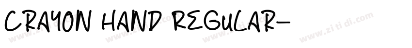 Crayon Hand Regular字体转换